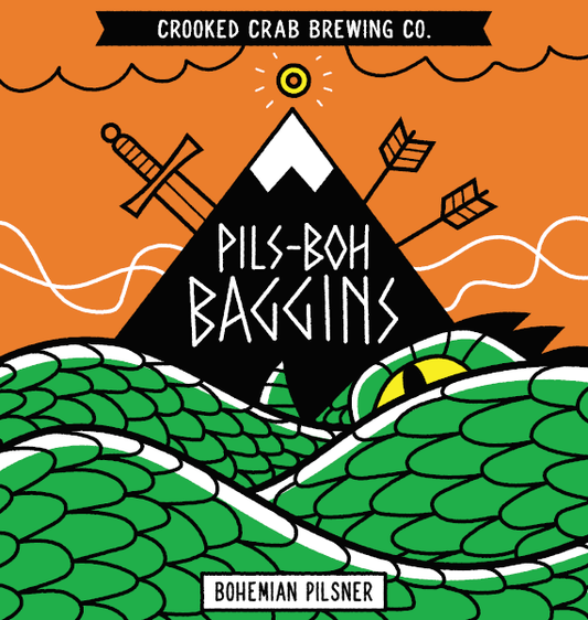 Crooked Crab Brewing Pils Boh Baggins