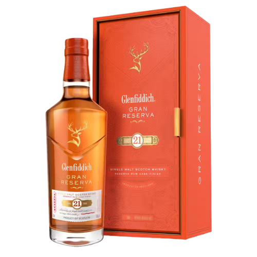 Glenfiddich 21 Year Old Gran Reserva Rum Cask Finish Single Malt Scotch Whisky