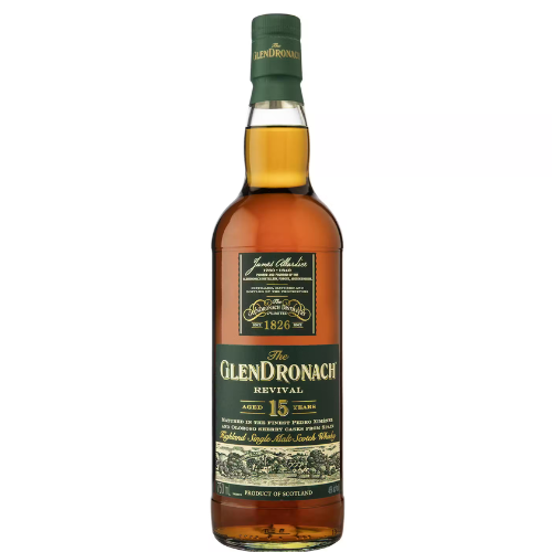 The GlenDronach Single Malt Scotch Whisky Revival Aged 15 Years