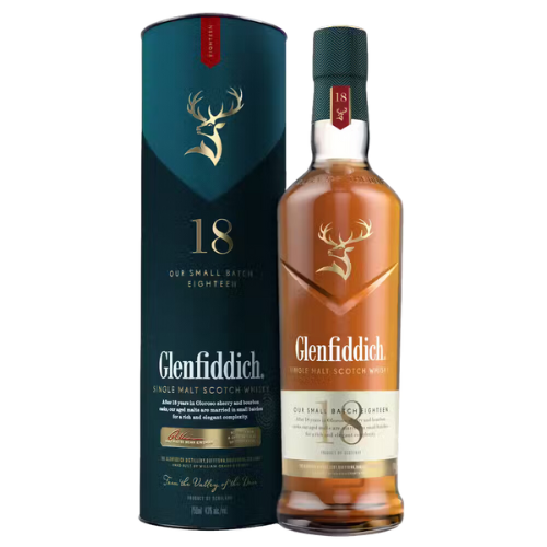 Glenfiddich 18 Year Old Small Batch Single Malt Scotch Whisky