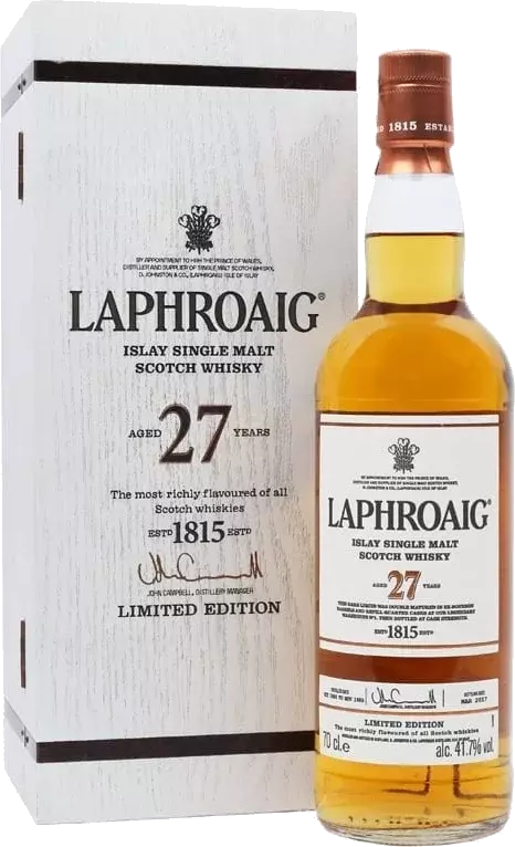 Laphroaig 27 Year Old Islay Scotch Whisky